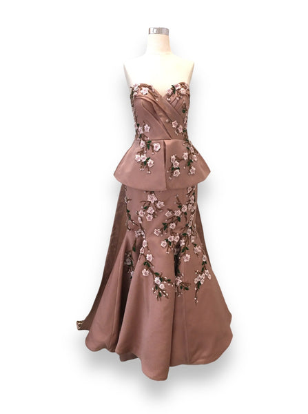 Rent: Stella Lunardy - Rose Gold Mermiad Gown Detachable Skirt