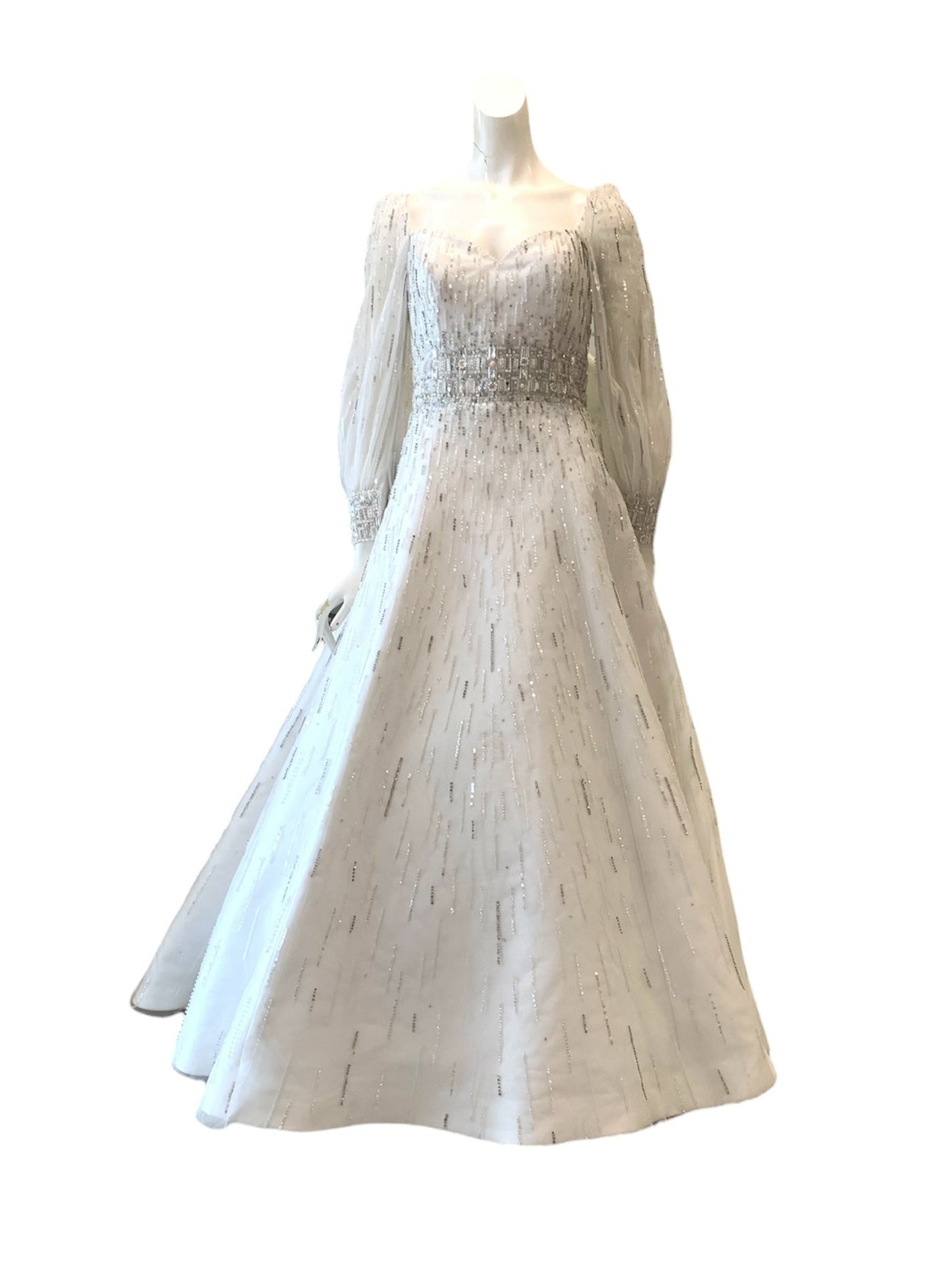 Rent: Sebastian Sposa - Long Sleeves Ball Gown Square Neck