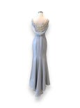 Rent : Rachm Design - Blue V-neck Mermaid Gown