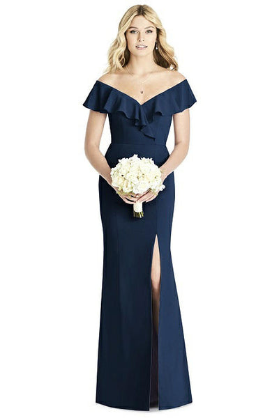 Dessy - Social Bridesmaids - Sabrina Navy Blue Maxi Dress – Dresscodes